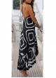 Asymmetrical Halter Style Sun Dress